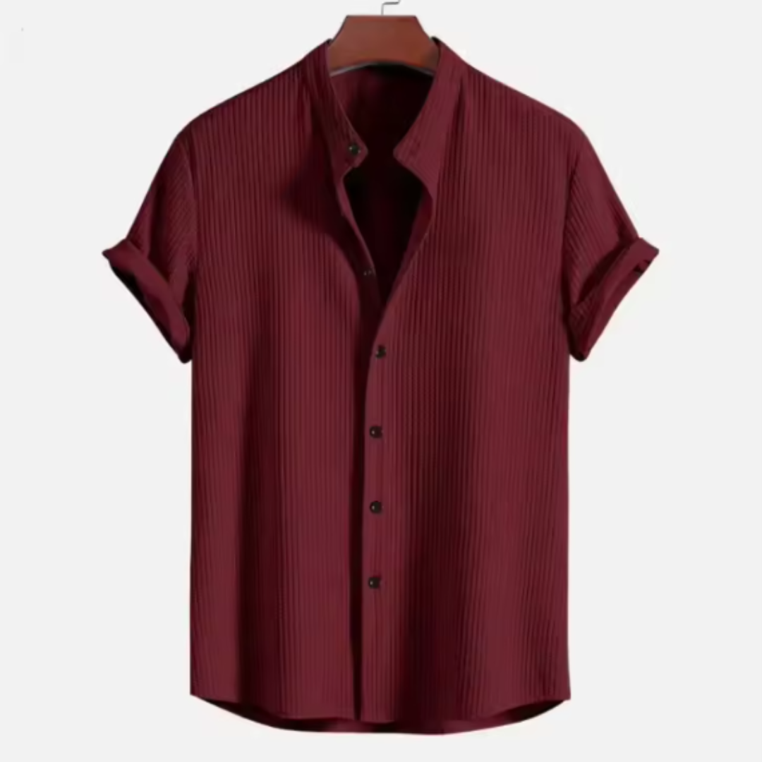 Camicia formale casual da uomo estiva