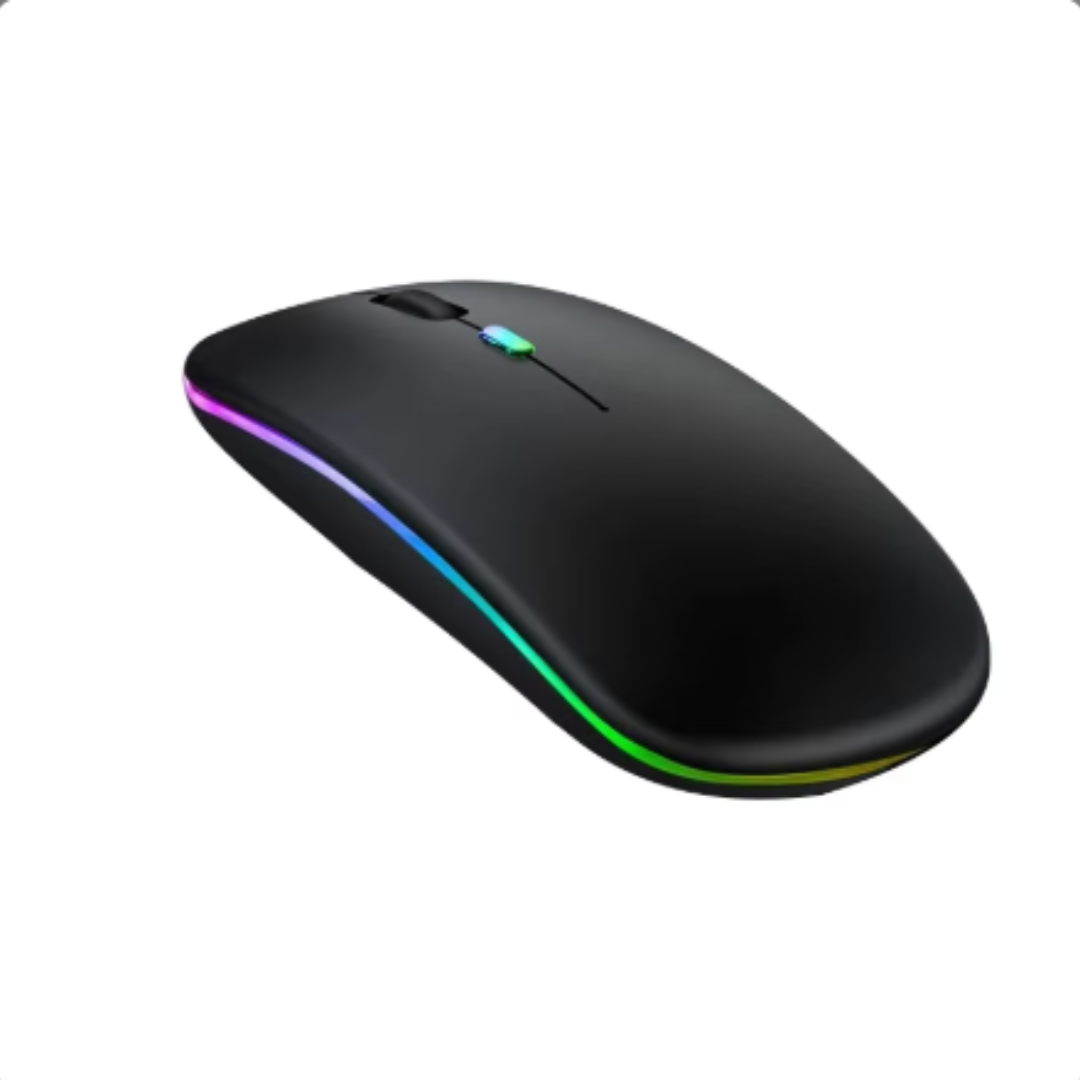 Mouse Silenzioso Wireless Ultrasottile Ricaricabile Colorato