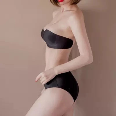 Reggiseno Push Up invisibile senza spalline in Silicone reggiseni appiccicosi autoadesivi copricapezzoli Dropship