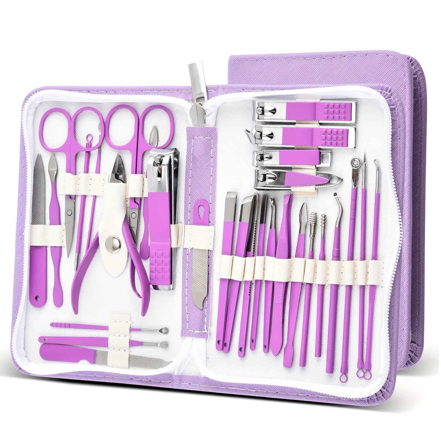 30-Piece Professional Stainless Steel Manicure Set
