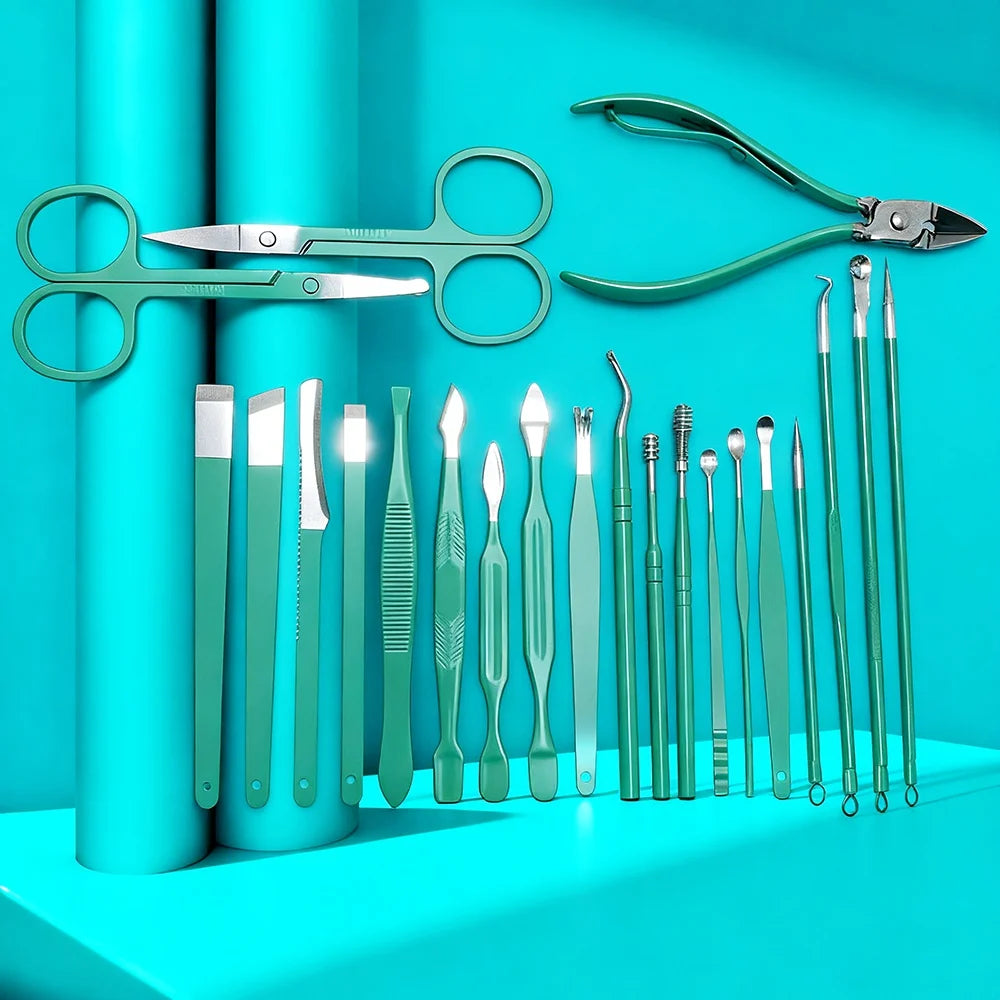 30-Piece Professional Stainless Steel Manicure Set