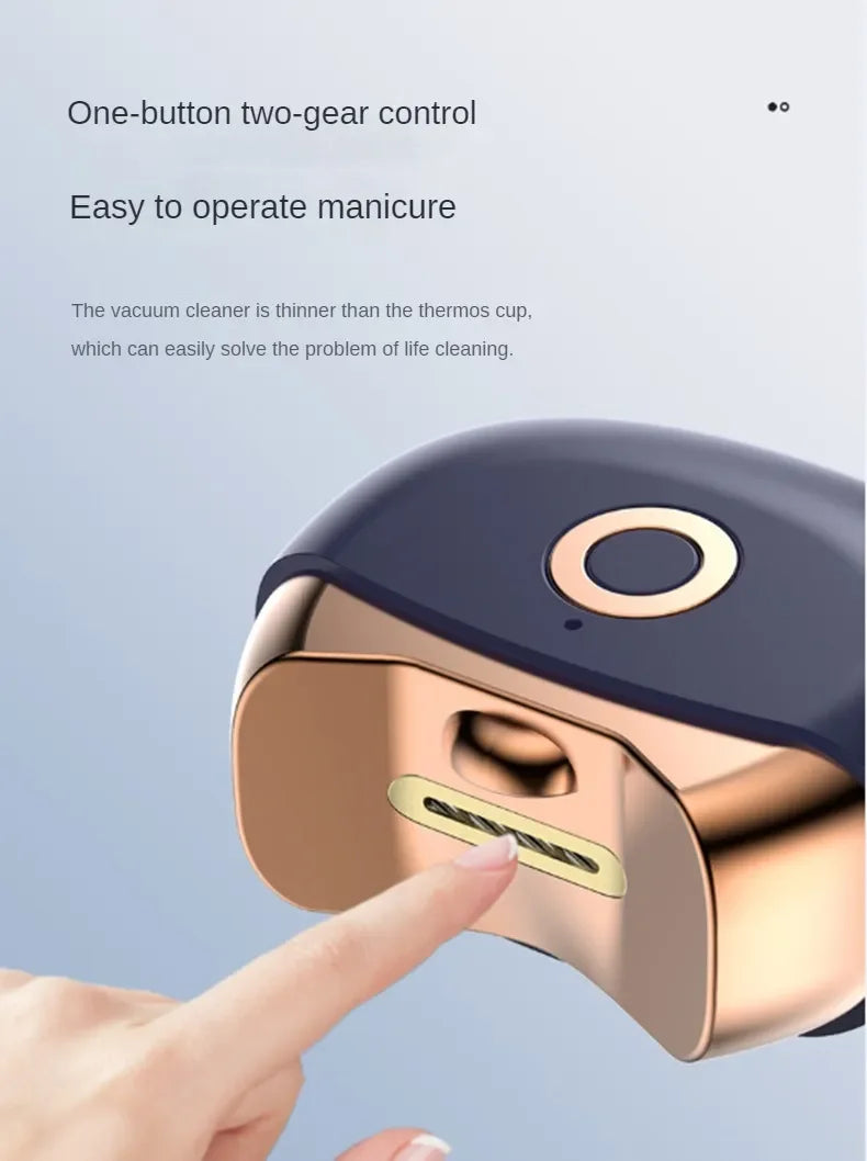 2-in-1 Electric Nail File and Nail Grinder, Automatic Nail Clipper for Adults and Kids with Safe Anti-Pinch Design