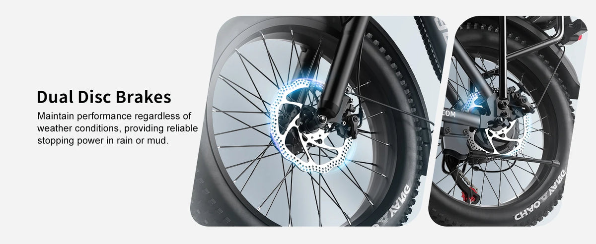 Cybervelo Mars700 Folding Fat-Tire Electric Bike – 48V 20.8Ah