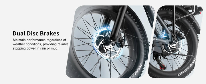 Cybervelo Mars700 Folding Fat-Tire Electric Bike – 48V 20.8Ah