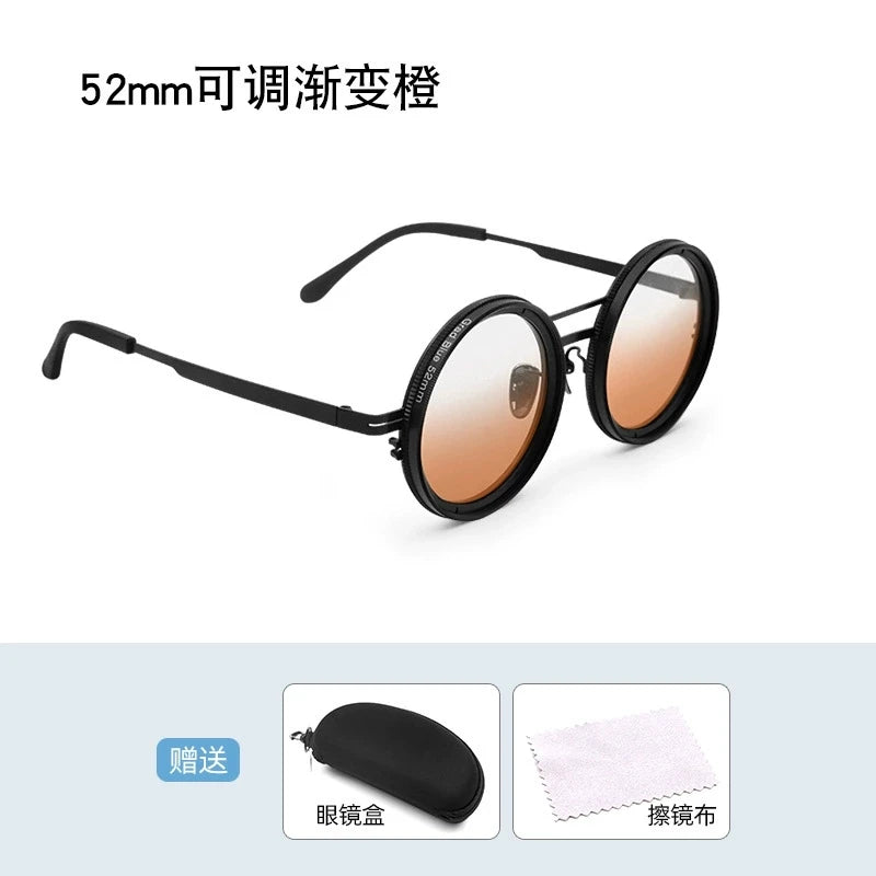 Handmade ND9 Polarized Sunglasses – Adjustable Darkening and UV400 Protection