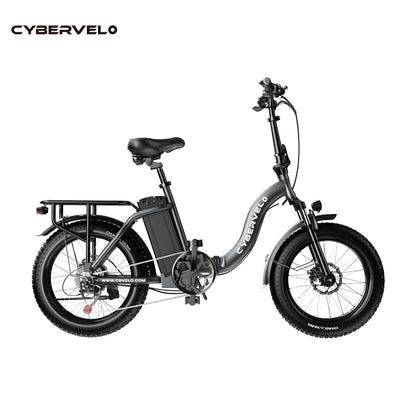 Cybervelo Mars700 Folding Fat-Tire Electric Bike – 48V 20.8Ah