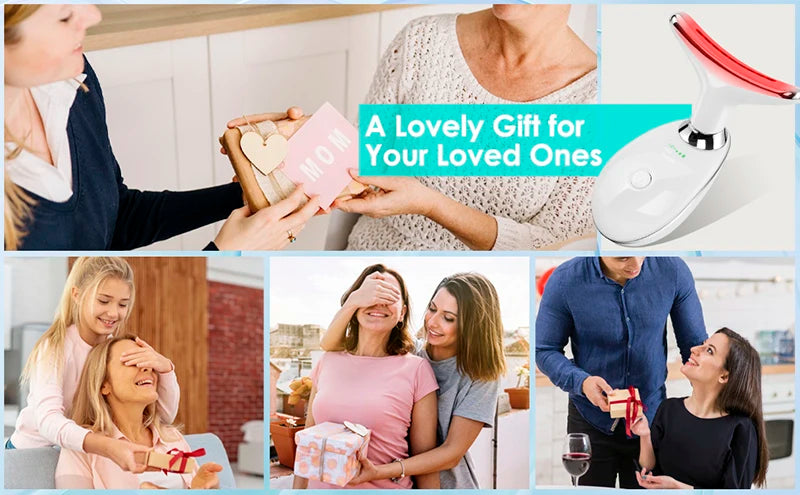 7-LED Face and Neck Sculpting Massager – Skin Rejuvenation Device