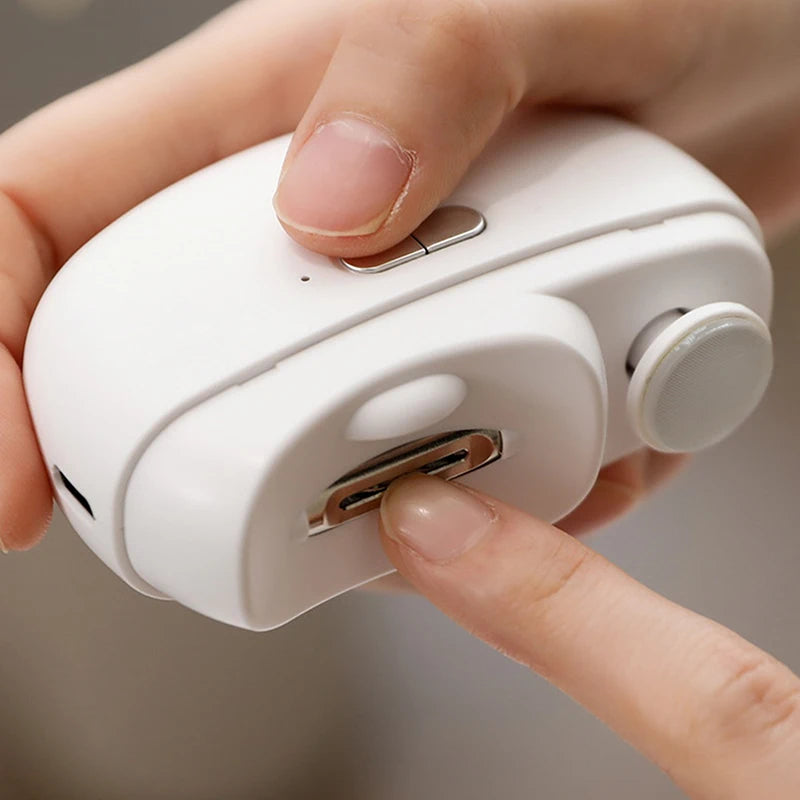 Rechargeable Automatic Electric Nail Clipper with LED Light