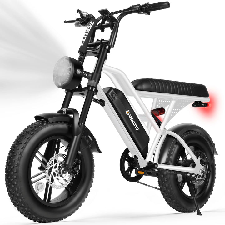 Eskute V100 Fat-Tire Electric Bike – 48V 13Ah, 16-Inch Tires