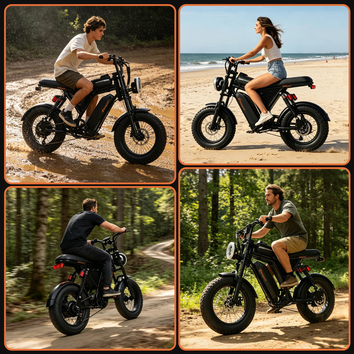 Bodywel M16 Fat-Tire Electric Bike – 16 × 4.0-Inch Tires
