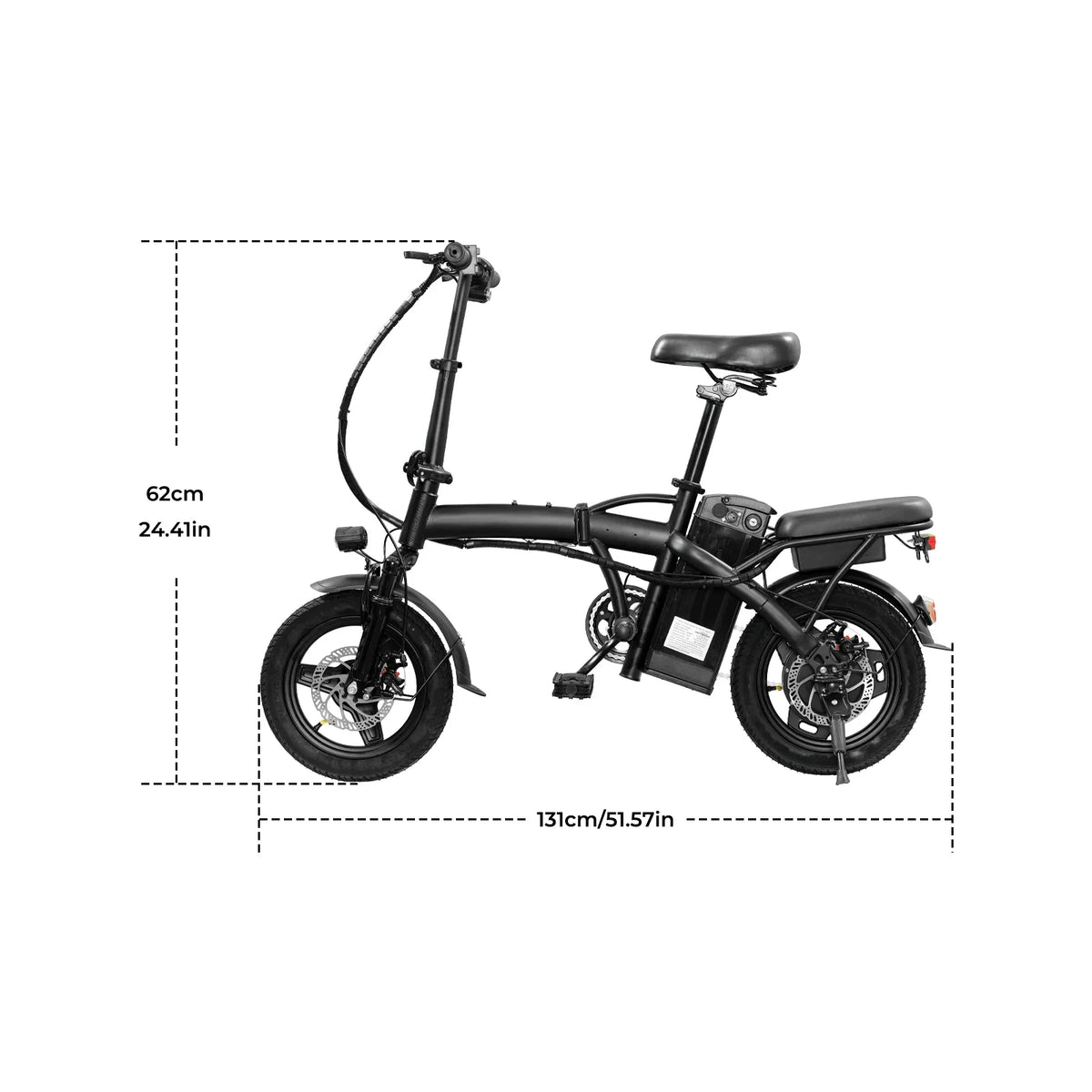 14-Inch Folding Electric Commuter Bike – 48V Battery
