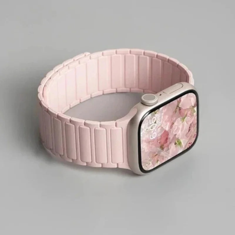 Magnetic Silicone Band for Apple Watch Ultra 2, Series 10/9/8/SE – All Sizes