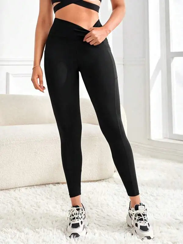 Women's High Waisted Yoga Leggings with Pockets