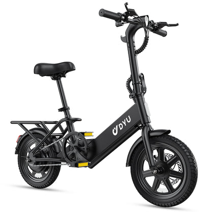 DYU C3 Mini Folding Electric Bike – 14-Inch, 36V Battery