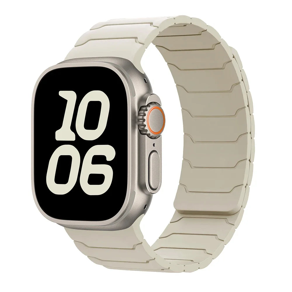 Magnetic Silicone Band for Apple Watch Ultra 2, Series 10/9/8/SE – All Sizes