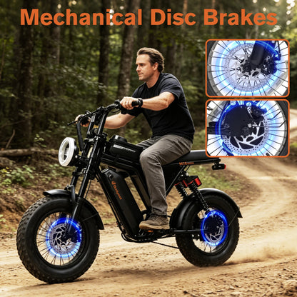 Bodywel M16 Fat-Tire Electric Bike – 16 × 4.0-Inch Tires