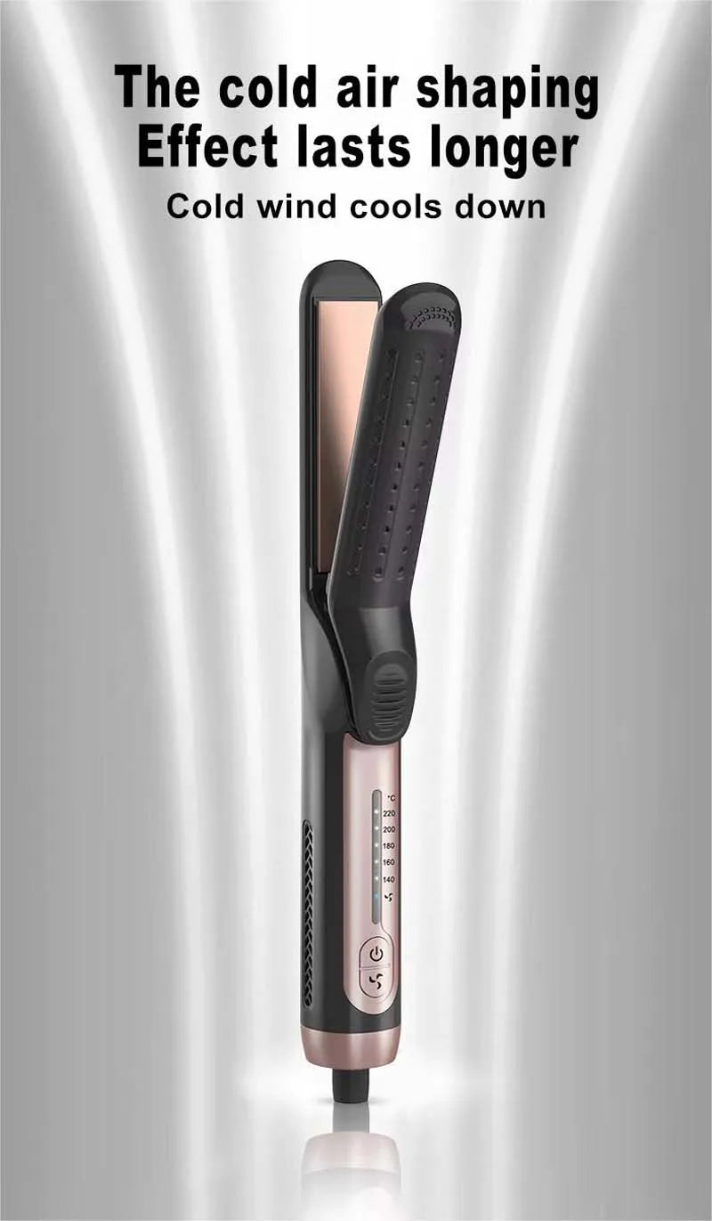 Styling Pro 2-in-1: Straightener &amp; Curler with Cool Airflow