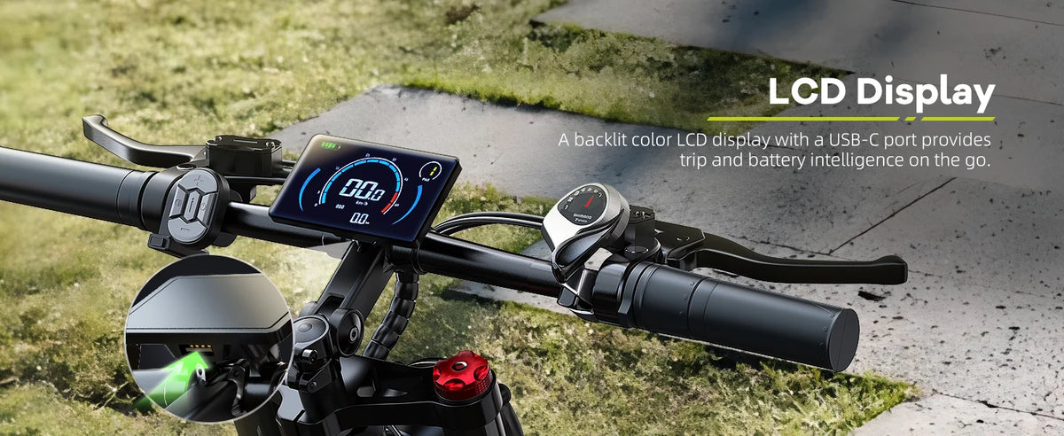 Cybervelo EK9 All-Terrain Fat-Tire Electric Bike – 26-Inch