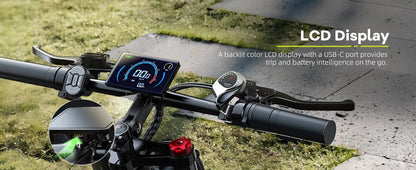 Cybervelo EK9 All-Terrain Fat-Tire Electric Bike – 26-Inch