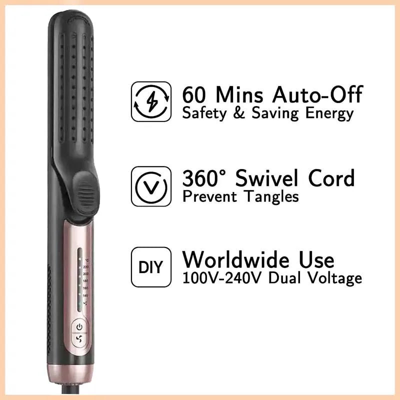 Styling Pro 2-in-1: Straightener &amp; Curler with Cool Airflow