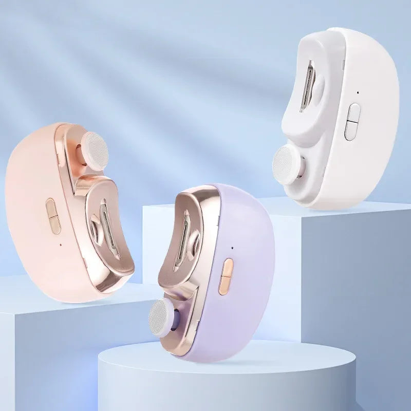 Rechargeable Automatic Electric Nail Clipper with LED Light