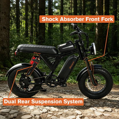 Bodywel M16 Fat-Tire Electric Bike – 16 × 4.0-Inch Tires
