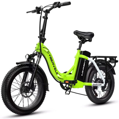 Cybervelo Mars700 Folding Fat-Tire Electric Bike – 48V 20.8Ah