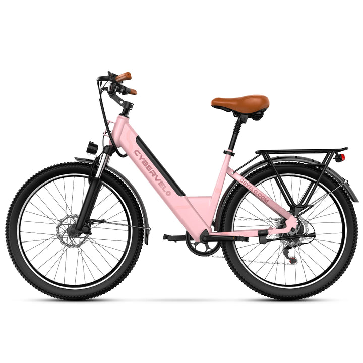 Cybervelo EK2 Step-Through Electric Bike – 26-Inch, 48V