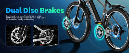 Cybervelo EK3 26-Inch Electric Bike – 48V 14Ah Battery