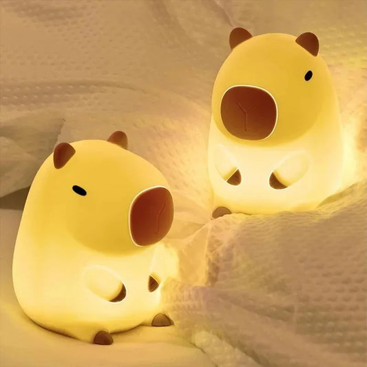 Silicone Capybara Night Light – Soft and Creative Bedside Lamp