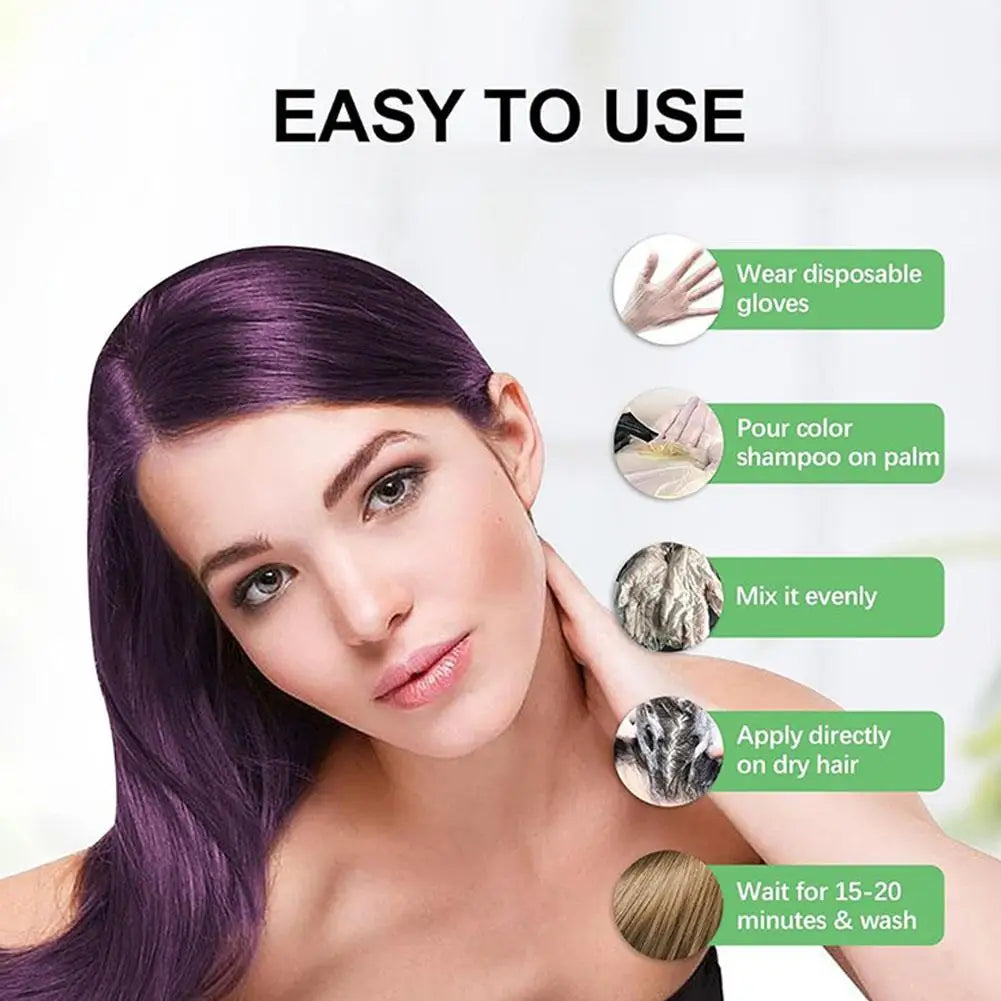 3-in-1 Color Shampoo – Instant Color and Nourishment for Men and Women