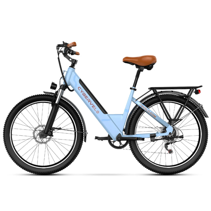 Cybervelo EK2 Step-Through Electric Bike – 26-Inch, 48V