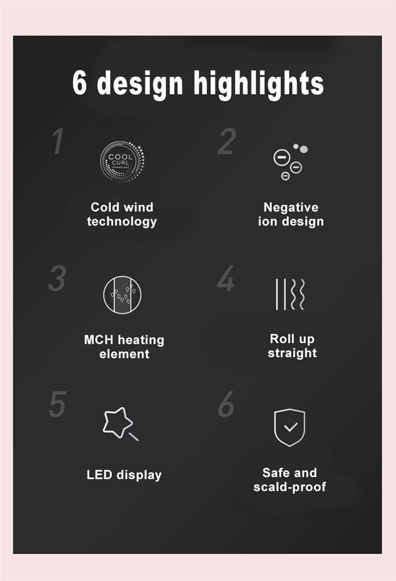 Styling Pro 2-in-1: Straightener &amp; Curler with Cool Airflow