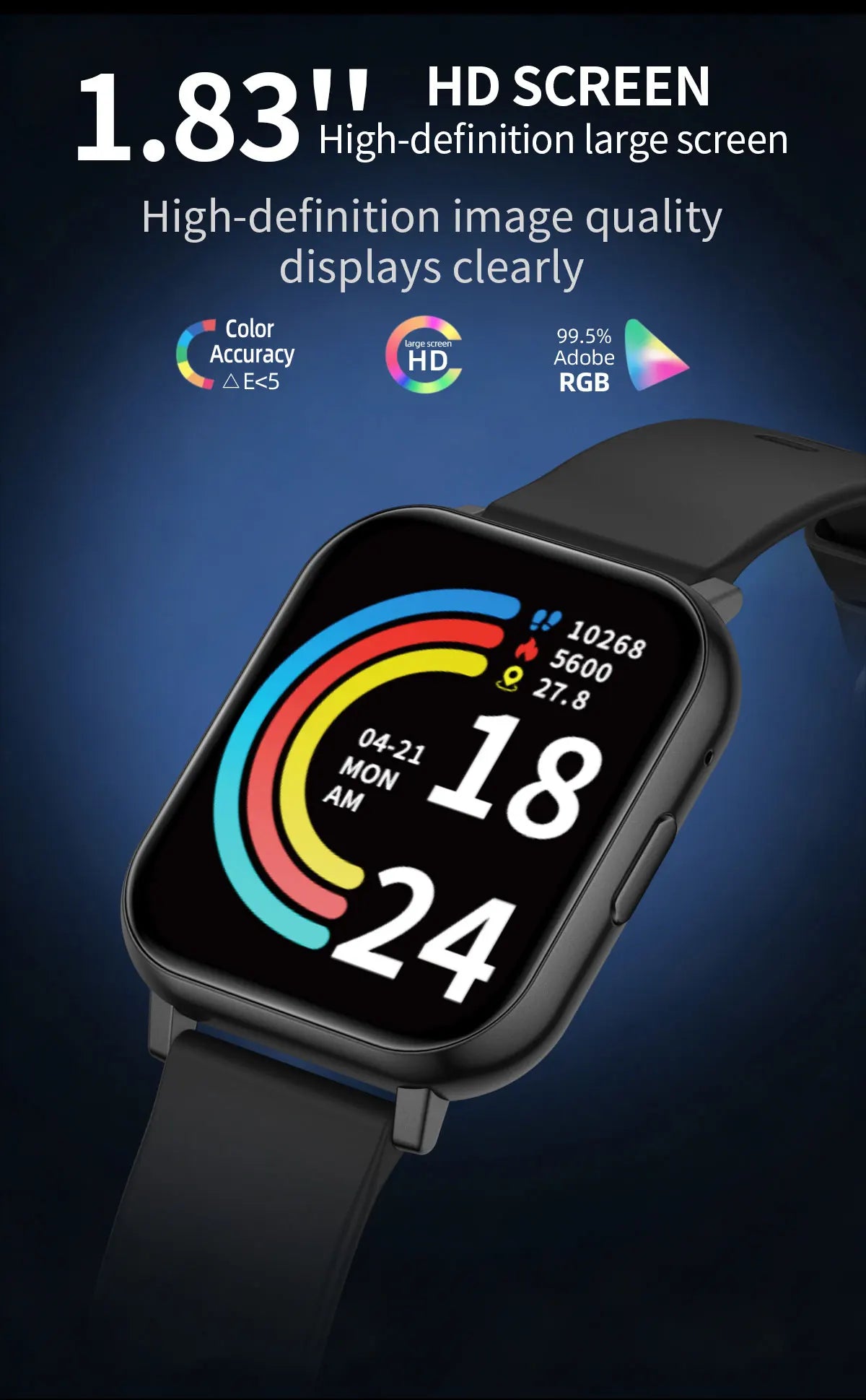 LIGE 2026 Smartwatch – Bluetooth Calling and Fitness Tracker for Everyone