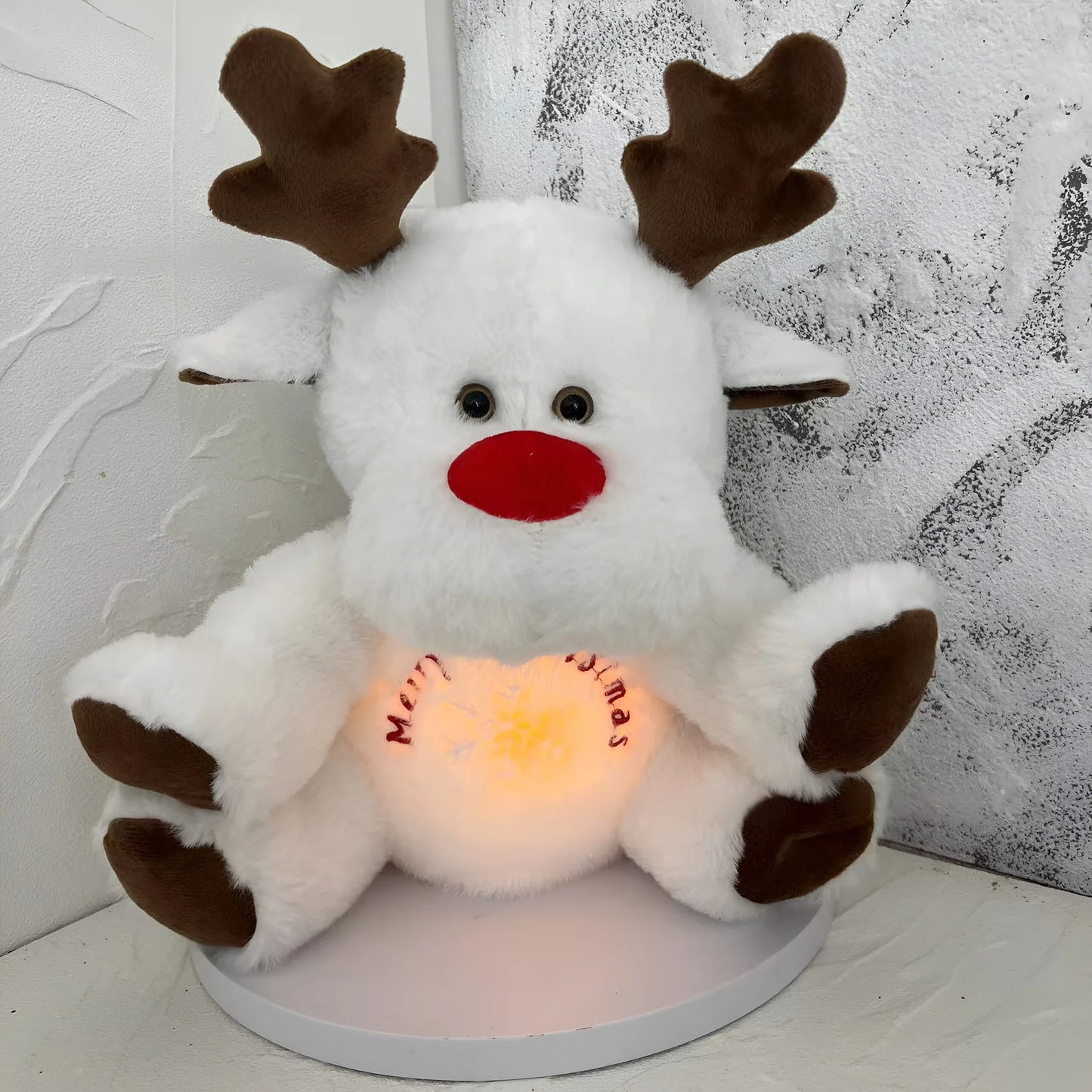 Peluche con Renna di Natale per Respirazione Rilassante