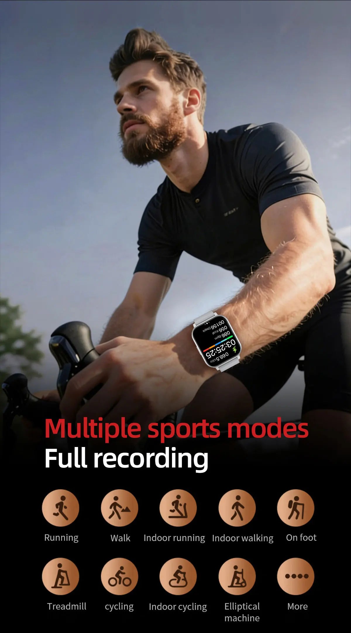 LIGE 2026 Smartwatch – Bluetooth Calling and Fitness Tracker for Everyone