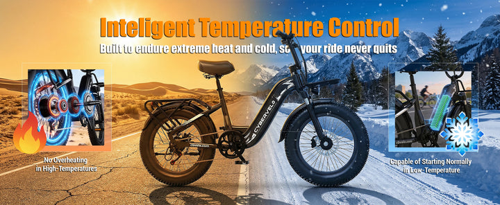 Cybervelo EK8 / EK12 Step-Through Electric Bike – 48V 20Ah