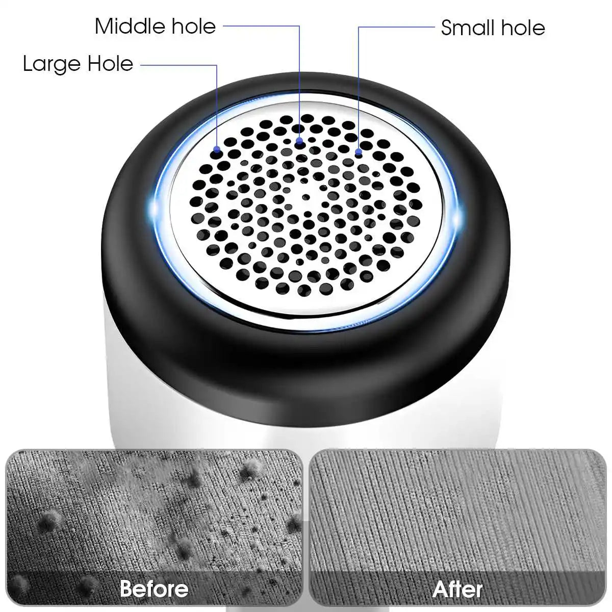 Electric Lint Remover with LED Display – Rechargeable Fabric Shaver