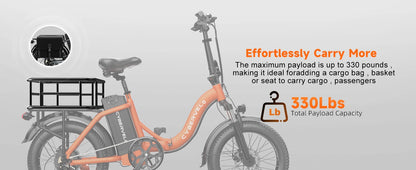 Cybervelo Mars700 Folding Fat-Tire Electric Bike – 48V 20.8Ah