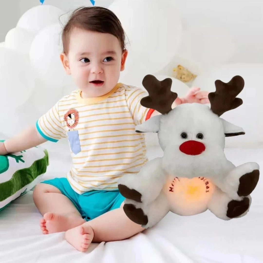 Peluche con Renna di Natale per Respirazione Rilassante