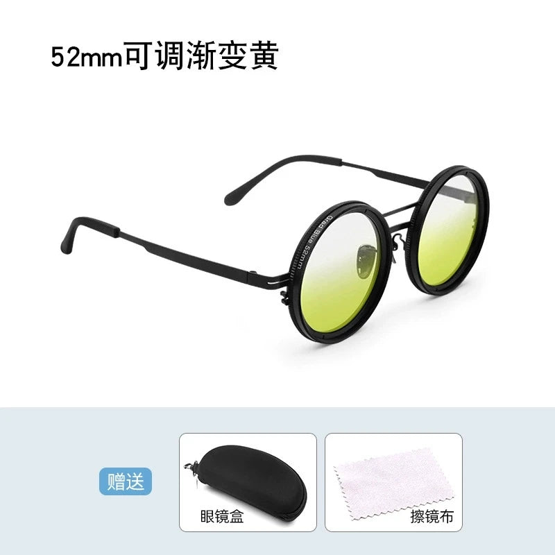 Handmade ND9 Polarized Sunglasses – Adjustable Darkening and UV400 Protection