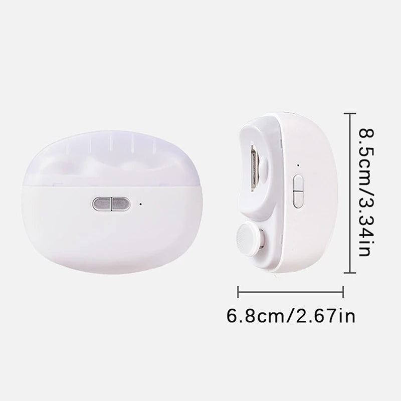 Rechargeable Automatic Electric Nail Clipper with LED Light