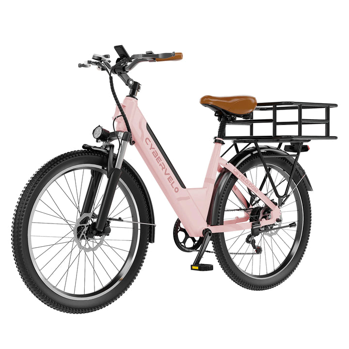Cybervelo EK2 Step-Through Electric Bike – 26-Inch, 48V