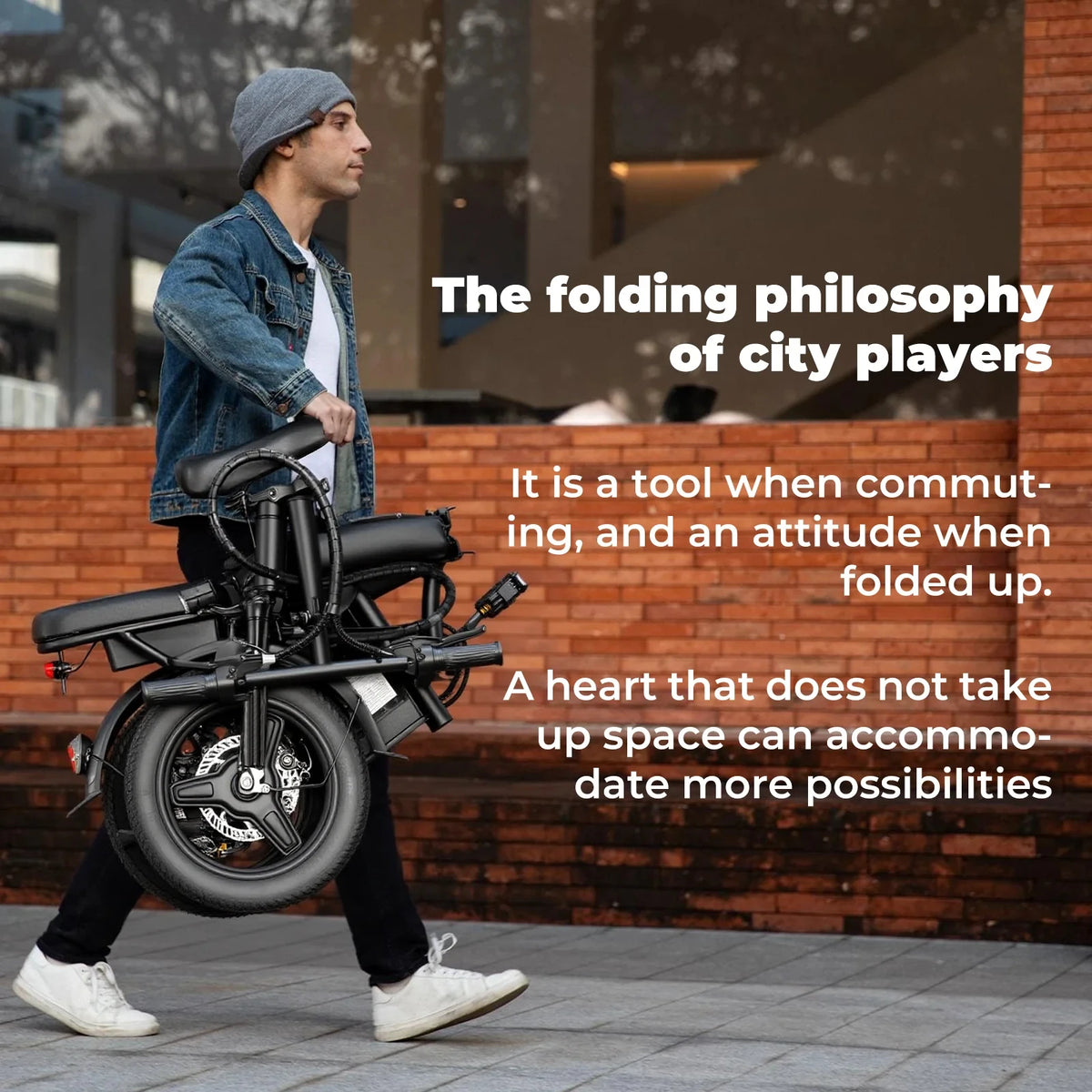 14-Inch Folding Electric Commuter Bike – 48V Battery