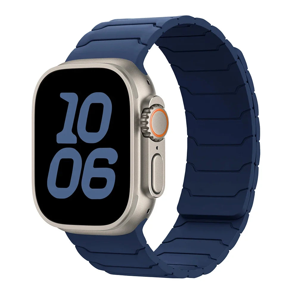 Magnetic Silicone Band for Apple Watch Ultra 2, Series 10/9/8/SE – All Sizes