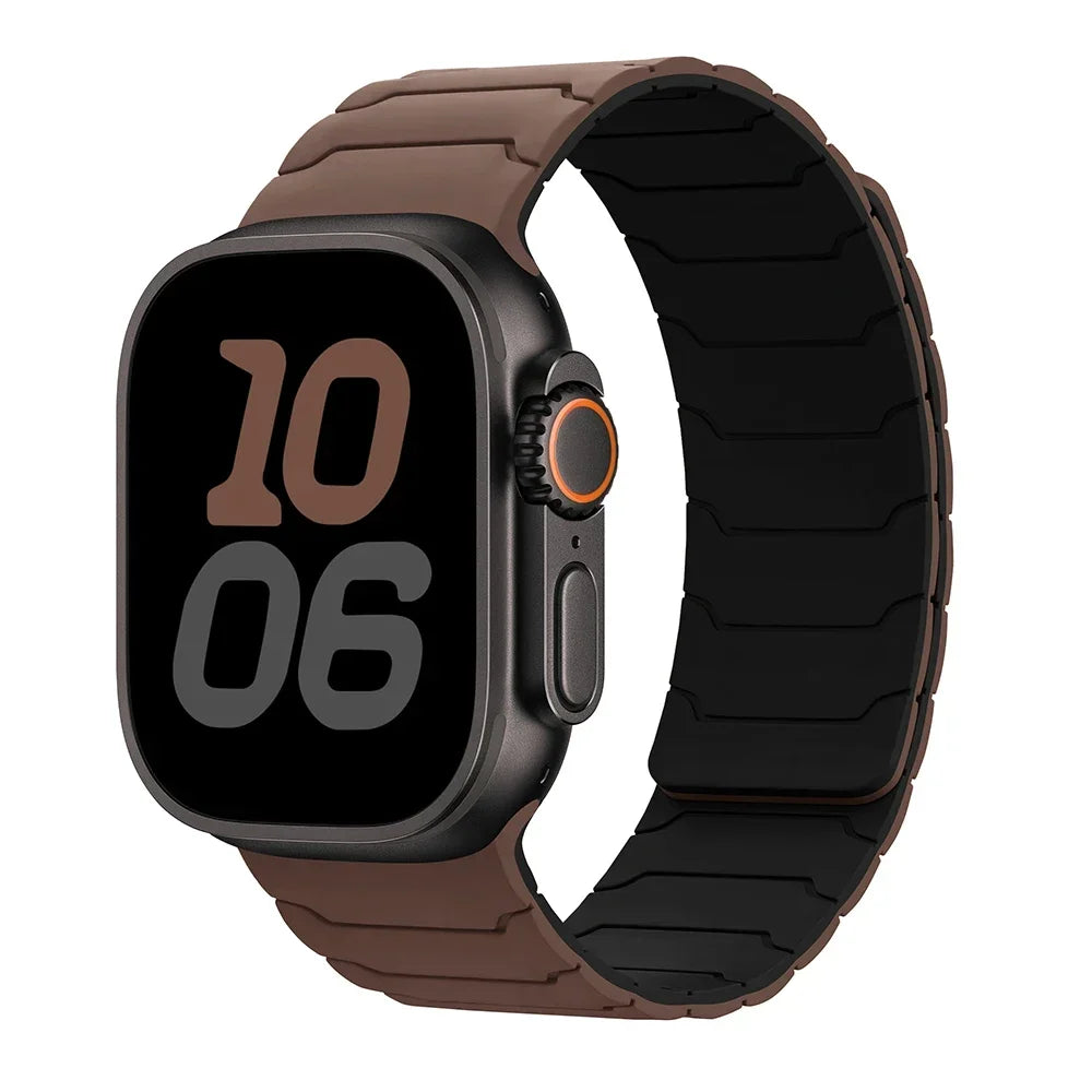 Magnetic Silicone Band for Apple Watch Ultra 2, Series 10/9/8/SE – All Sizes