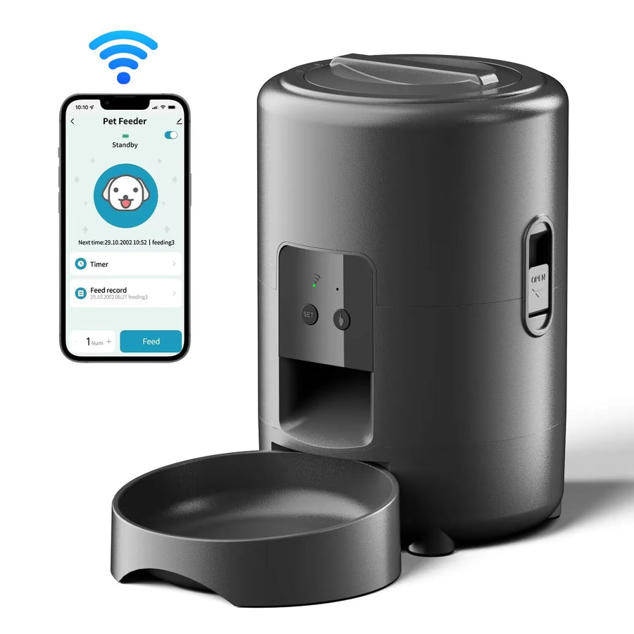 Modernly Smart Automatic Pet Feeder with Camera – 2L, App-Controlled