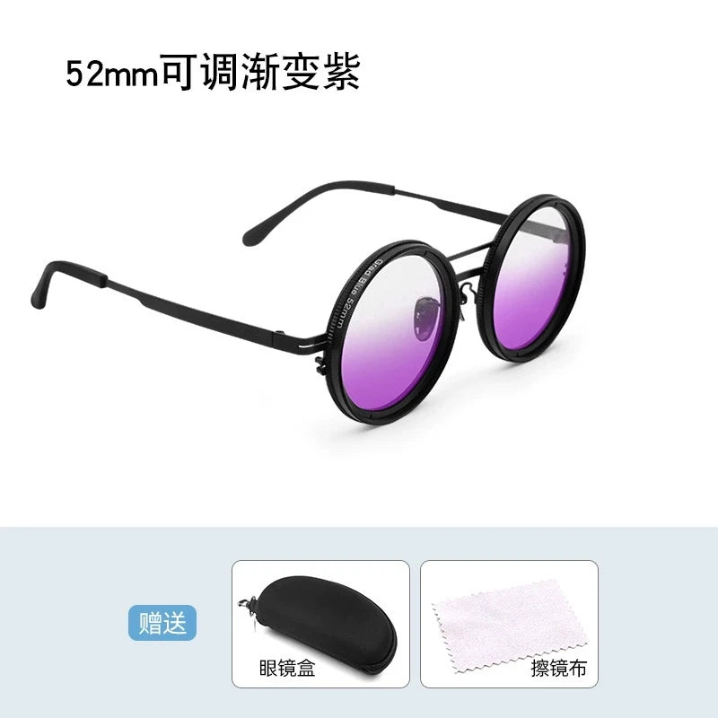 Handmade ND9 Polarized Sunglasses – Adjustable Darkening and UV400 Protection