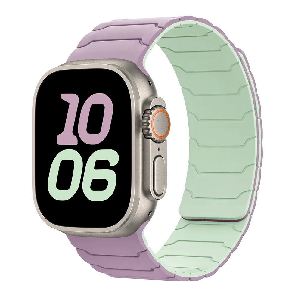 Magnetic Silicone Band for Apple Watch Ultra 2, Series 10/9/8/SE – All Sizes