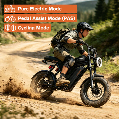 Bodywel M16 Fat-Tire Electric Bike – 16 × 4.0-Inch Tires